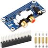 Waveshare PCM5122 Hi-Fi I2S DAC Audio Board for Raspberry Pi, Compatible with 40-Pin GPIO Header, Stereo Encoding/Decoding, Supports Audio Playback