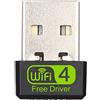 10Gtek 150Mbps Free Driver Wireless USB WiFi Adapter, Single Band 2.4GHz