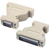 MEIRIYFA Adattatore seriale da DB9 a DB25, connettore DB9 a spina DB25, convertitore di sesso seriale a modem adattatore Connetor per dispositivi seriali PC (2PCS, DB9 M - DB25 M)