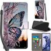 PHINIENLAND Cover per Xiaomi 11T / 11T Pro Case PU Pelle Custodia [Kickstand] [Chiusura magnetica] [Slot per Schede], Portafoglio Flip Custodia per Xiaomi 11T,Farfalla