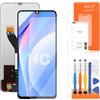 AGCUT per Xiaomi Redmi 14C LCD Schermo - per Redmi 14C 2411DRN47C 2409BRN2CA 2409BRN2CG LCD Diplay Touchscreen Digitizer Full Assembly con Strumenti (Nero)