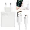 LEIBOCHAO 67W Caricatore Rapido per con Cavo USB C 1.5M per Mi Turbo Charge, Caricabatterie USB Type-C per 11 Lite/Mi 11i/10T Lite, Note 13 5G 12S 11 11S 10 Pro