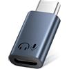 Lizoak Adattatore audio da a USB-C, adattatore audio per iPhone serie 17/16/15, iPad, Galaxy e dispositivi USB-C, qualità del suono Hi-Fi, controllo in linea, plug and play, grigio