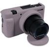Easy Hood Sony ZV-1 Custodia, Custodia ProtettIVa in Silicone con CopriobiettIVo Rimovibile per Fotocamera Digitale ZV1