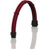 LINKUP - AVA 30cm EPS 8 (4+4) pin CPU ATX Scheda Madre Cavo di Prolunga per PC con Guaina Intrecciata per Alimentatore PSU con Pettini┃Design Robusto e Rigido┃Confezione Singola┃300mm - Rosso Nero