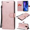 generale compatibile con Xiaomi Redmi 9 (6.53) M2004J19AG; M2004J19G Copertura Custodia COVER flip LIBRO stand GEL silicone protezione display TPU eco pelle PORTAFOGLIO MAGNETICA porta carte rosa