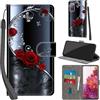 Haninsuze Cover per Samsung Galaxy S20 FE, farfalla rosa | Pelle PU Portafoglio, Porta Carte, Magnetica, Libro, Antiurto Custodia