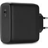 Kensington Adattatore di Alimentazione GaN USB-C da 100 W, Compatto, Portatile, Veloce, con Cavo da 2 m, Compatibile con MacBook, iPad, Dispositivi Surface e altro
