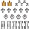 Zeetain 21-TLG. Adattatore da 1/4 a 3/8 con doppia filettatura in alluminio. Per treppiedi, monofoni, teste a sfera e attrezzature da studio