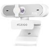NexiGo N660P Pro Webcam 4K Con Lente Senza Distorsione, 1080P 60 FPS Autofocus, 3DNR, Microfoni Riduzione Rumore E Copertura Privacy, Webcam Gaming Streaming PC Mac Switch 2, Bianco
