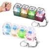 AOUZOVLI 2 Pezzi Antistress Tastiera, Giocattoli Fidget Per Tastiera, Portachiavi Fidget Con Luce Led, Possono Alleviare Stress E Ansia, Adatti Per Ufficio, Scuola E Viaggi