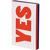 Brandbook Nuuna Graphic l"yes-no Smooth Bonded Leather notebook - rosso, blu/bianco (w0k)