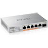 Zyxel XMG-105HP Non gestito 2.5G Ethernet (100/1000/2500) Supporto Power over Ethernet (PoE) Argento - XMG-105HP-EU0101F