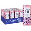 DASH WATER Lampone - 12 x acqua di sorgente al gusto lampone - SENZA zucchero, SENZA dolcificanti, SENZA calorie - Arricchito con frutta storta (12 lattine da 330 ml)