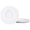 Creatable, 25147 Serie Show Time Drops - Set di 4 piatti per 4 persone, in porcellana, lavabile in lavastoviglie e microonde, made in Europe