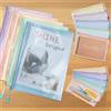 TAOPE Cartelle A4 A5 A6, 15 pezzi Borse con chiusura a zip, Multicolore Mesh documento portafoglio File Zipper borse, impermeabile cartelle di plastica tasche per l'ufficio scuola borse di stoccaggio