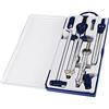 SEIWEI Set di bussole per disegno, bussola per disegno di precisione in metallo, strumento per disegno bussola matematica, bussola per matita professionale per carpentiere per scuola, ingegnere