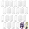 Gosknor 24pz Graffette per Carta Acrilica per Sublimazione, 10x5cm Graffette per Carta per Sublimazione Jumbo Personalizzate Graffette per Ufficio per Scuola Aula Cancelleria Casa Regalo Artigianato