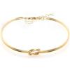 Louis Ciocchetti dal 1887 Bracciale Argento 925 Con Nodo, Regolabile 16cm+4cm, Nodo Simbolico per Amore, Amicizia e Infinito e San Valentino, Made in Italy