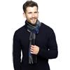 A2Z Uomo Sciarpa a Quadri Tartan con Motivo Avvolgere Invernale Morbido Nappa E