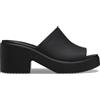 Crocs Donna Brooklyn Slide Heel Sandalo, Black, 41/42 EU