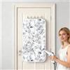 Umiin Tappetino da Stiro 50×85cm, Coperta da Stiro Portatile e Rotolabile con 3 Ganci, Stuoia da Stiro Tessuto in Cotone e Feltro