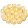 CANDLE IDEA 24 pezzi LED senza fiamma tremolante di plastica candela votive bulk funzionamento a batteria/elettrico piccole candele luminose finte per Halloween Natale