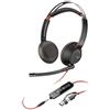 Hp Cuffie Hp Poly Blackwire 5220 A padiglione Cablato 3.5mm/Usb-c per Musica/Chiamate con microfono Nero [93S88AA]