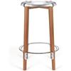 Alessi PS21 Poele High Stool Sgabello alto acciaio lucido