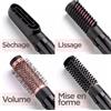 BaByliss Perfect Finish, Heißluftbürste, Warm, Trockenes / Nasses Haar, Schwarz, China, 2,2 m