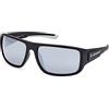 BMW MOTORSPORT BMW M Motorsport BS0023 Occhiali da Sole Uomo, Occhiali da Sole Unisex Leggeri, Forma Lente Navigator, Lenti Specchiate Fumo, Nero Opaco
