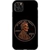Lucky One Cent Design Custodia per iPhone 11 Pro Max 1 centesimo Lincoln 2025