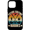 Future Golfing Buddies Golf Golfer Clubs Custodia per iPhone 16 Pro Max Futuri amici di golf