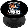 HVAC Tech HVAC Funny Heating Cooling HVA Tecnico HVAC Tecnologia HVAC Riscaldamento Raffreddamento Lavoratore HVAC PopSockets PopGrip Adesivo