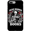 Read Banned Books Readers Literature Jun Custodia per iPhone 7 Plus/8 Plus Leggi Libri vietati Lettura scheletro Letteratura Gotica Drogato