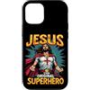 Jesus Original Superhero Faithful Tops Custodia per iPhone 12/12 Pro Gesù originale supereroe stile fumetto divertente cristiano