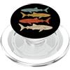 Subacqueo Immersioni Oceano Vintage Squalo Balena Retro PopSockets PopGrip per MagSafe