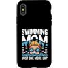 Proud Swim Team Pool Mom Custodia per iPhone X/XS Nuoto Mamma Solo Un Più Giro
