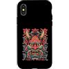 Hannya Oni Mask Aesthetic By TW Custodia per iPhone X/XS Maschera giapponese del diavolo Yokai del diavolo Hannya Giappone Oni