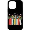 Wildflower Book Nerd Graphic Reading Ent Custodia per iPhone 14 Pro Max Libri E Fiori Fiori Campi Lettori Amanti Bookworm