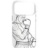 T-Shirts de Fan della boxe per Ragazzi Custodia per iPhone 17 Pro Boxe Guy Disegno di una linea per ragazzi