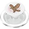 Native American Red-Tailed Hawk Art Falco dalla coda rossa indiani nativi americani e natura solare PopSockets PopGrip per MagSafe