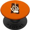 Skeleton Middle Finger Halloween Fuck of Scheletro dito medio mano Halloween Cazzo off Meme divertente PopSockets PopGrip Adesivo