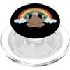 LBGT Rainbow Tees Co. LGBT Gay Lesbian Pride bandiera divertente bradipo segno della pace PopSockets PopGrip per MagSafe