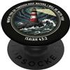 Guided By Faith Bible Verse Co Christian Faith Faro Isaia 43 2 Ocean Storm Verse PopSockets PopGrip Adesivo