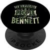 Camo Personalized Boys Name Back To Scho Le mie persone preferite mi chiamano Bennett Nome personalizzato PopSockets PopGrip Adesivo