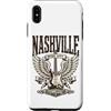 Vintage American Nash City Distressed Co Custodia per iPhone XS Max Nashville Country Music 80's Rock Star: Tennessee USA Retro