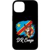 Congo Jersey Souvenir Gifts Men Women Ki Custodia per iPhone 13 Bandiera nazionale RD Congo Okapi