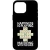 Mahjong Player Gift Co Custodia per iPhone 16 Pro Max Mahjong Gioco d'azzardo Gioco Cinese Casino Giocatore