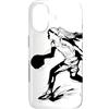T-Shirts de Fan della pallacanestro per Custodia per iPhone 17 Pallacanestro Ragazza Una Linea Disegno Pallacanestro